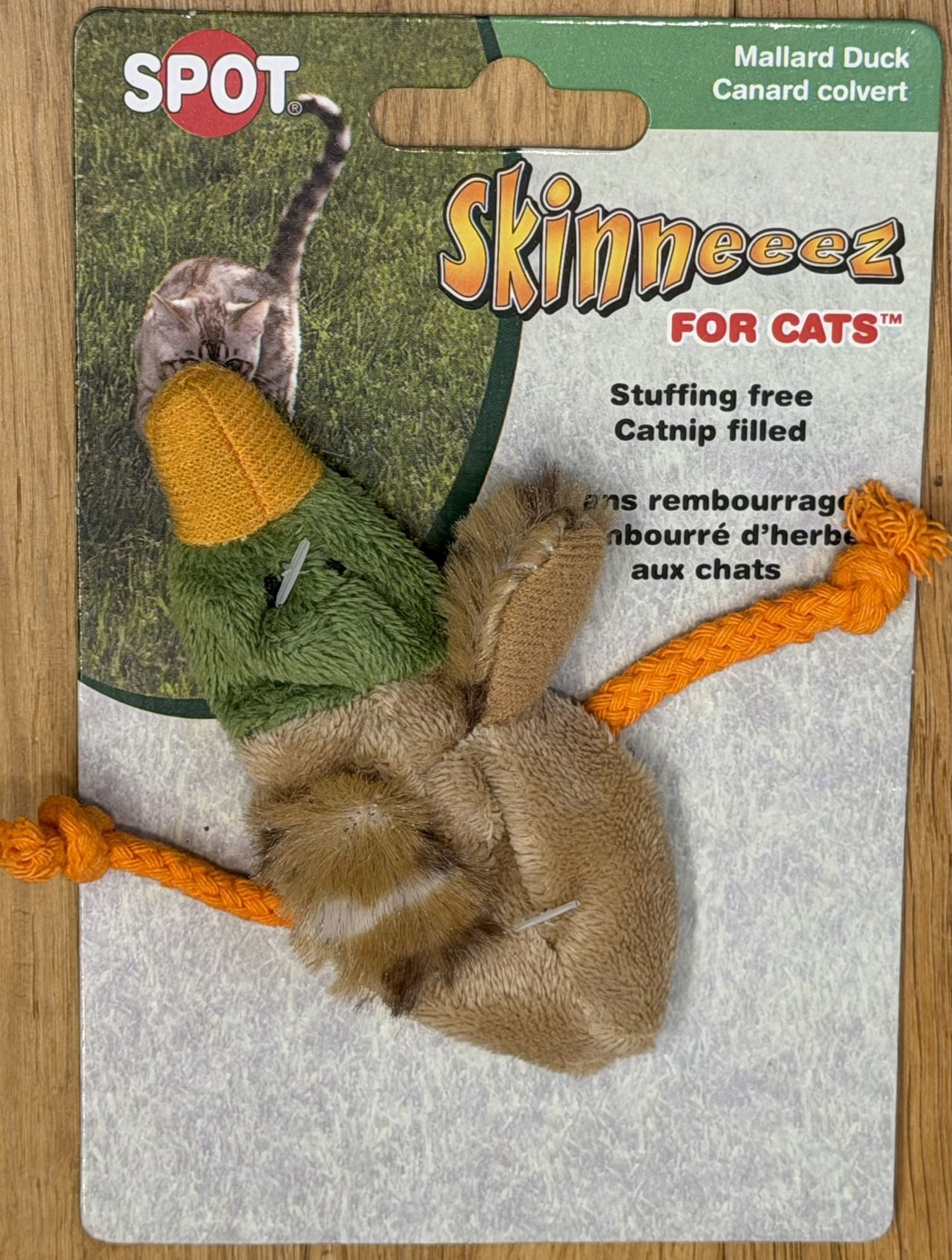 Great Cat Toy! 5 inch Skinneeez for Cats Mallard Duck New - $7