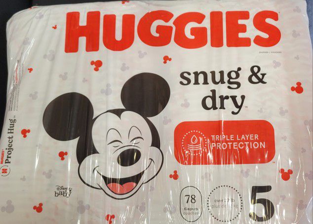 156 Huggies Diapers 
