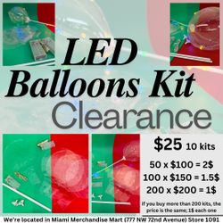 LED Ballon’s Kit Clearance 