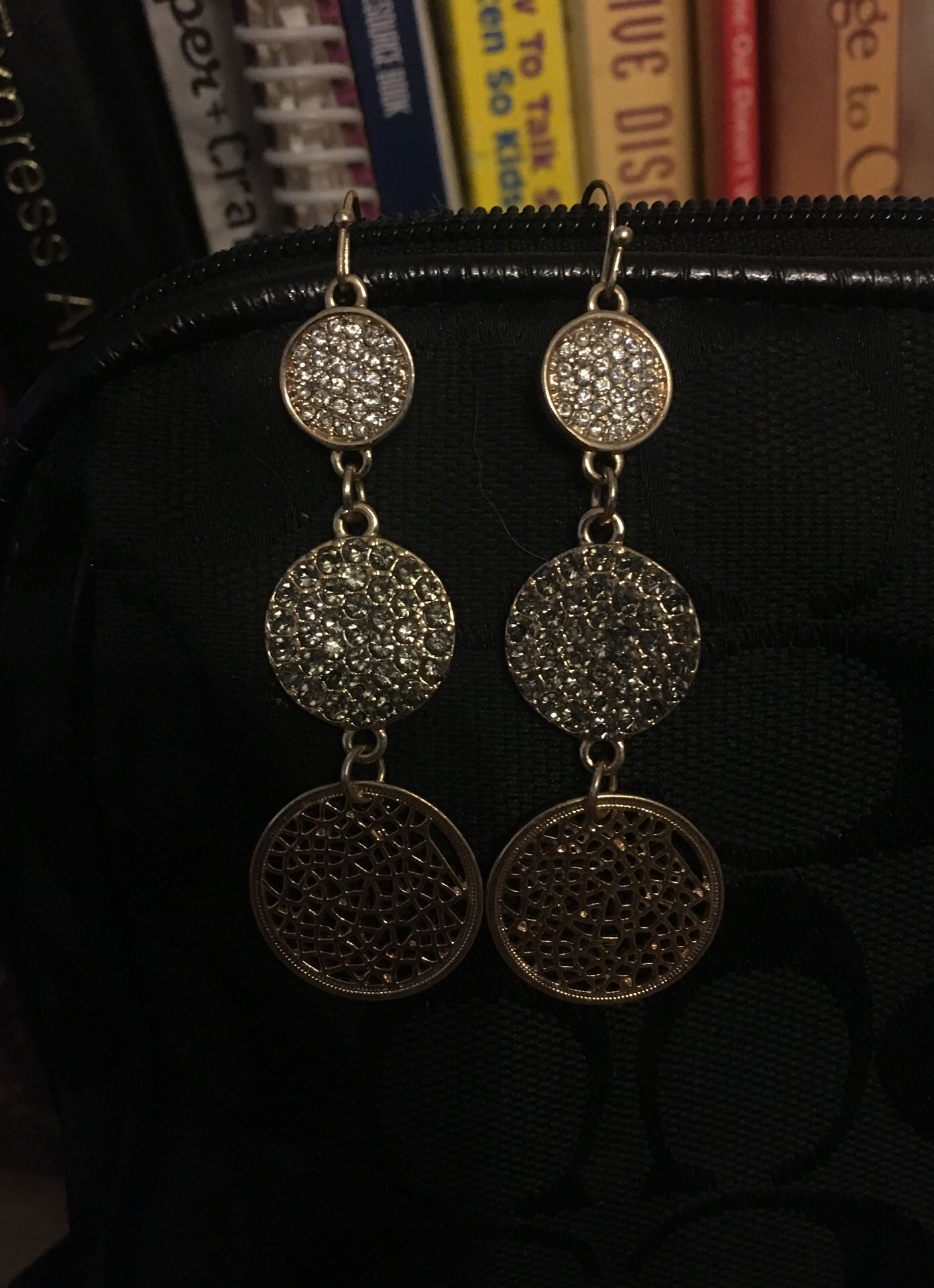 Faux gold earrings