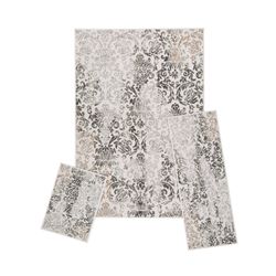 Achim Capri 3 Piece Rug Set Great For Living Room, Bedroom, Office, Entryway, Dining Room, Balayage Gray - 3-Piece Set (2x3, 2x5, 5x7)