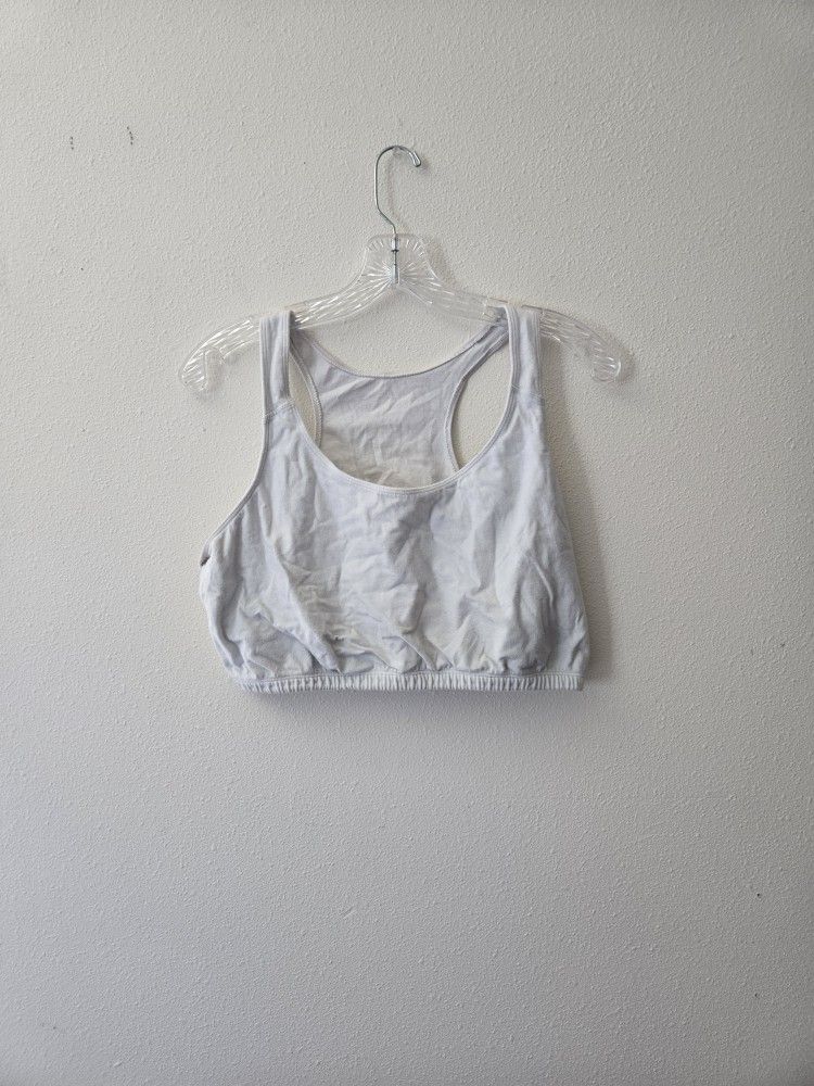 White Sports Bra