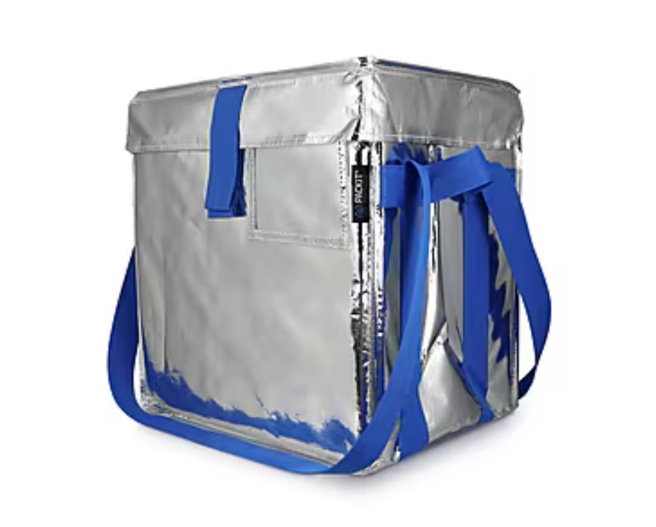 PACKiT Fresh Eco Freeze Tote, Large, Silver/Blue