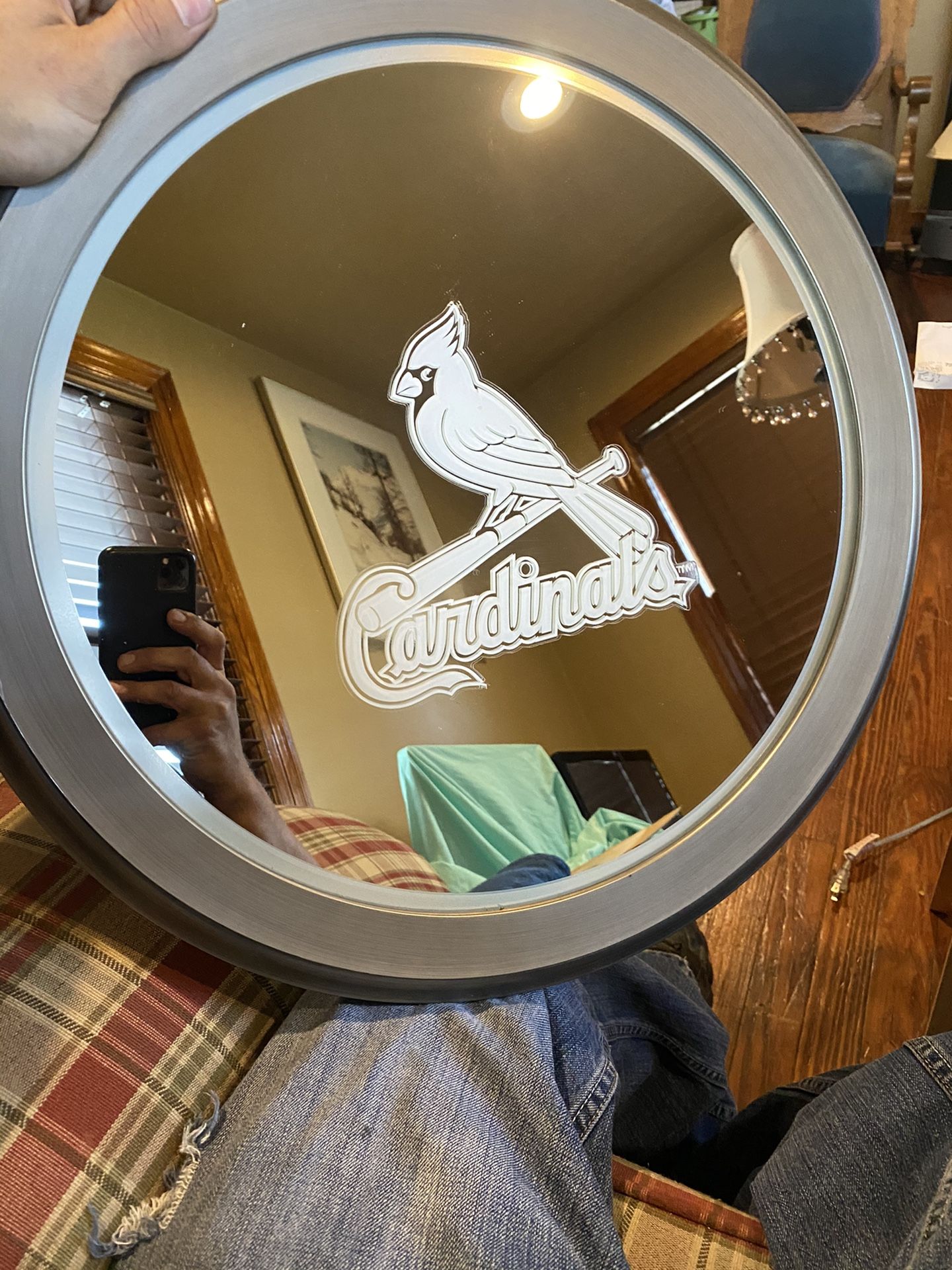 20” Cardinal’s wall decor mirror