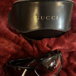 Authentic G U C C I Sunglasses Shades Brown With Case