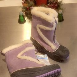NEW Rare Girls Columbia Powder Bunny CUTE Sorel Snow Boots 1 Youth $89