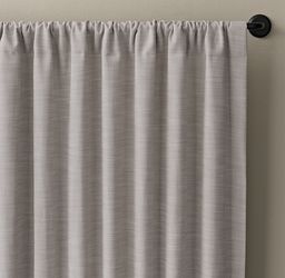 Restoration Hardware Outdoor Hotel Iron Curtain Rod (Pair)