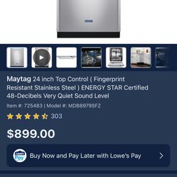 Maytag Dishwasher 