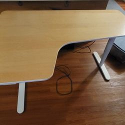 Ikea BEKANT L Shaped Standing And Sitting Desk