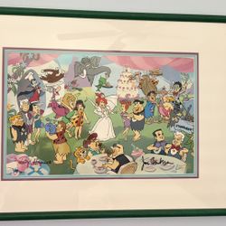 Pebbles and Bamm Bamms Nuptials Hand Painted Limited Edition Cel Signed  408/750