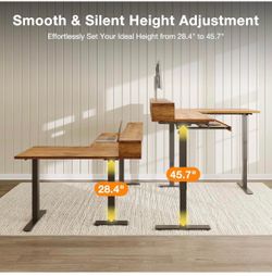 Brand New 59” Electric L-Shaped Standing Desk – Delivery & Installation Available