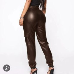 New Cargo Leather Pant M
