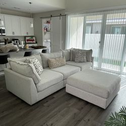 Couch with Ottoman 