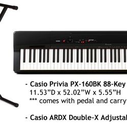 Casio Privia PX-160BK 88-Key Full Size Digital Piano
