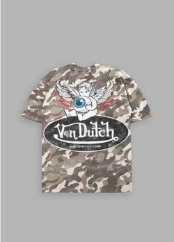 VON WILD V2 PREMIUM OVERSIZED TEE IN DSVD GREEN CAMO 3XL