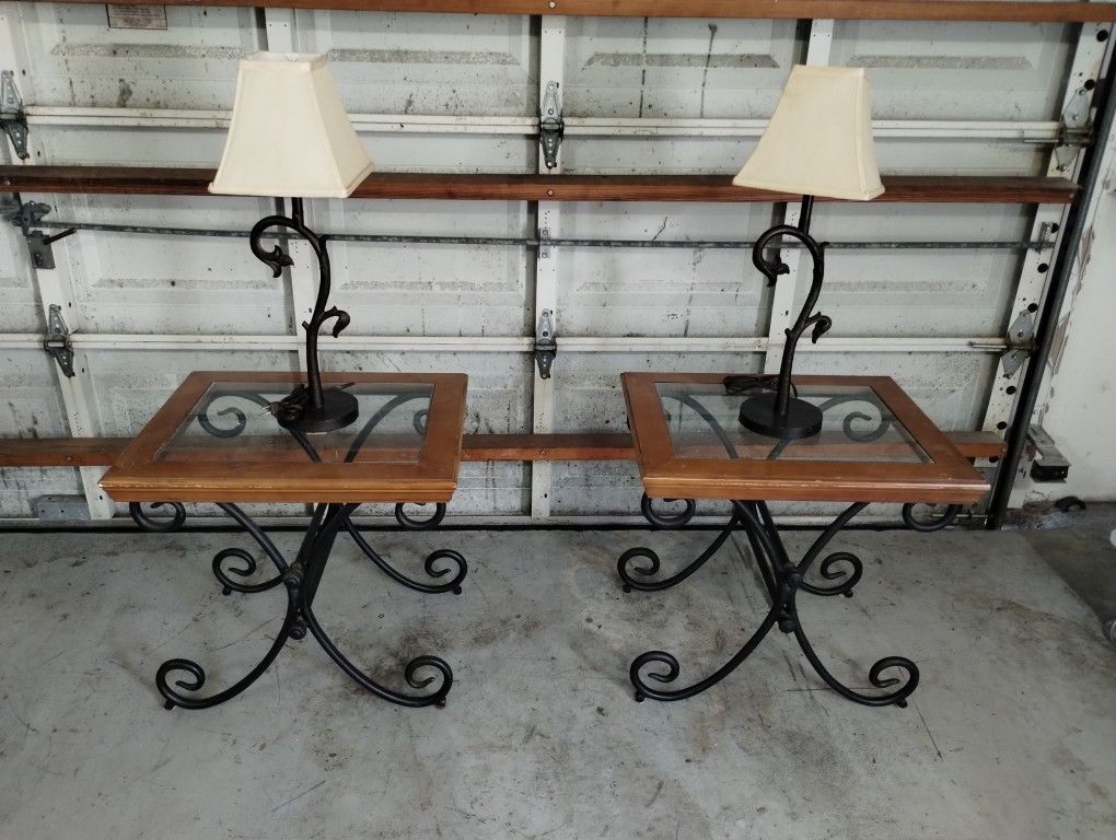 End Tables With Lamps