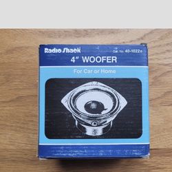 Brand New Realistic 4in Woofer.. 