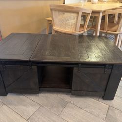 Coffee Table With Extension For Eating Or Working 