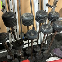 Ivanko Rubber Fixed Barbells Used 