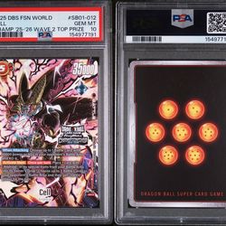 Cell Regional Promo Top Prize PSA 10 (Dragon Ball Fusion World)
