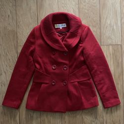 [Like New] Women’s Wool Red Coat 
