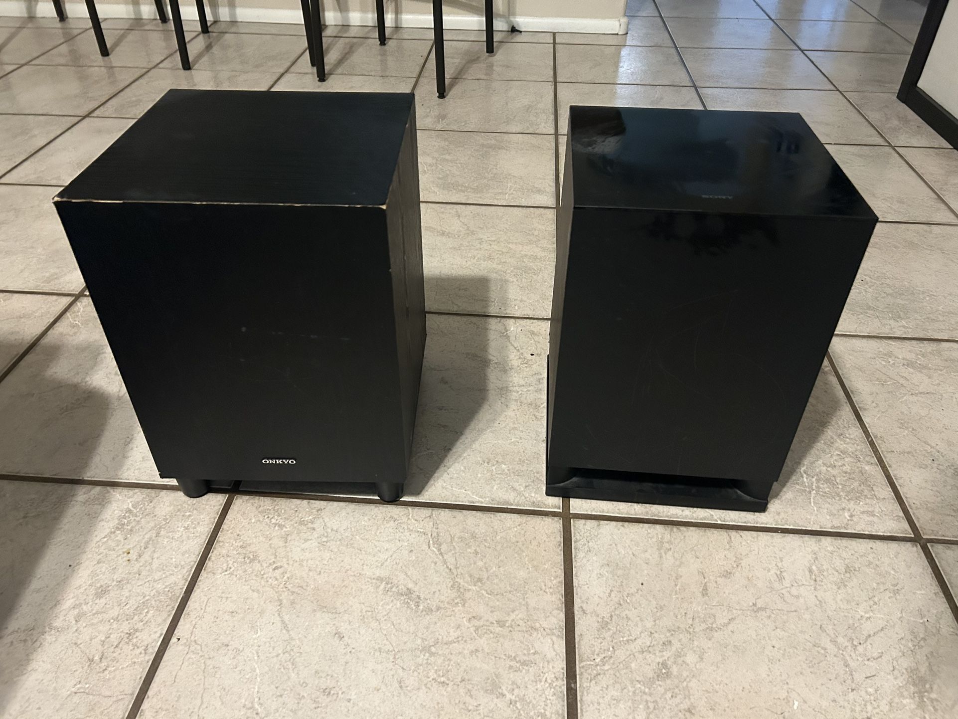 2 Home Audio Subwoofers 