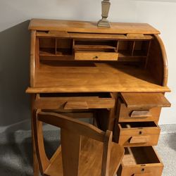 Antique Child’s Roll Top Desk