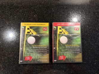 2 Golf Fitness Training DVDs Increase Golf Flexibility & Add Driving Distance