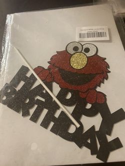 Elmo Cake Topper Glitter