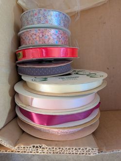 Vintage & New Rolls of Ribbon ~Offray, Berwick & More Lot Of
