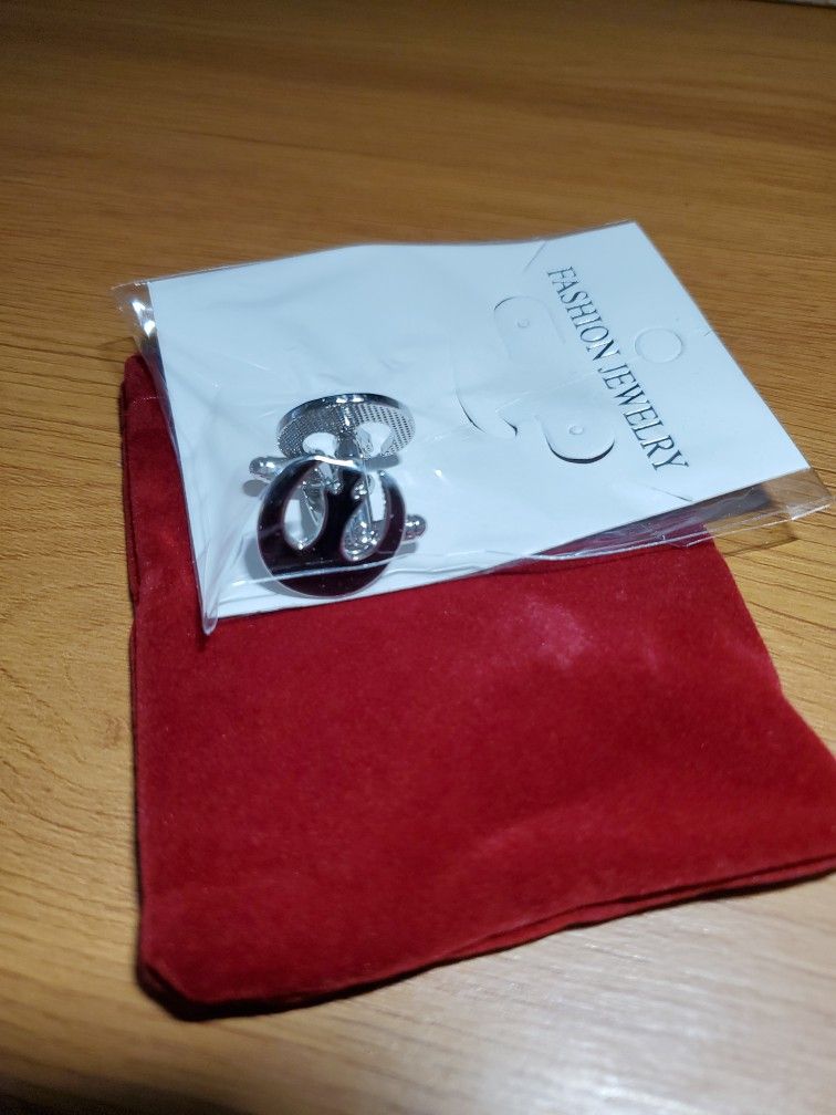 Black Silver Cufflinks (2 Pack)
