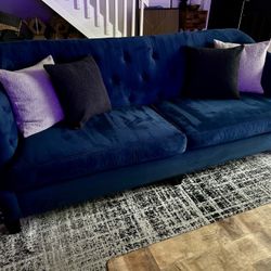 Navy Microfiber Couch