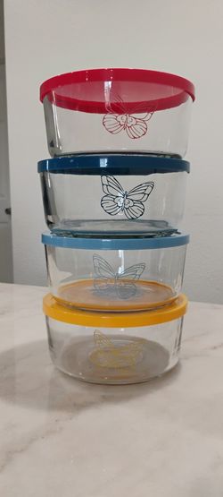 60.2oz MEDIUM GLASS FOOD STORAGE 4x$28