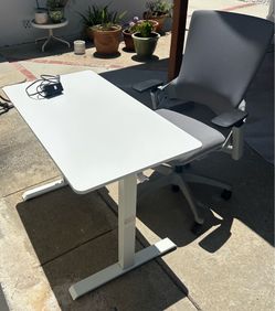 Electric Standing Desk + Ergonomic Office Chair – Set