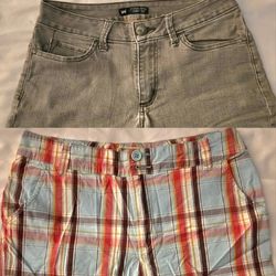 Women Work Shorts x2 Size 10