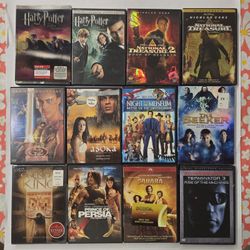 12 Movie DVD Lot Action Adventure Harry Potter Terminator Bundle SEALED Included