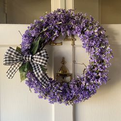 Purple Lilac Grapevine Wreath