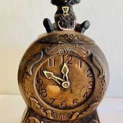 VINTAGE 1960 TWIN WINTON "COOKIE TIME" COOKIE JAR W/MOUSE HANDLED TOP