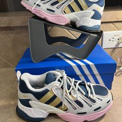 NEW Adidas LVL Athletic Shoes White, Pink & Turquoise 
