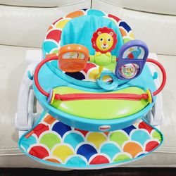 Fisher-Price Sit-Me-Up Floor Seat With Snack Tray And Developmental Toys. Infant Baby Floor Seat. Rainbow  Hills
