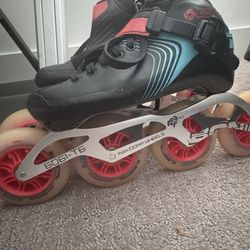 Inline Speed Skates – Black/Red – Great Condition