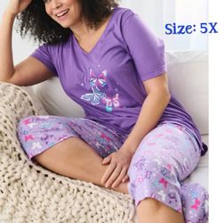 Catherine's Purple Capri Set and Robe