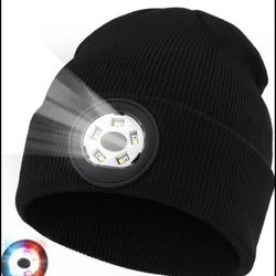 Brand New Beanie with Light for Men Women