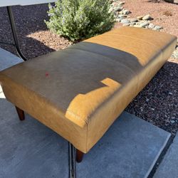 Leather Ottoman 