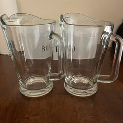 Glass pitchers 