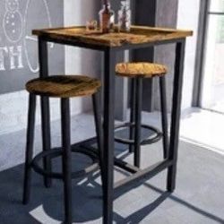 Dining Table and Stools 
