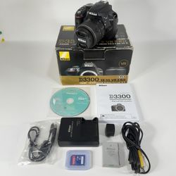 Nikon D3300 24.2MP Digital SLR Camera Kit w/ 18-55mm 3.5-5.6G VR II Lens SC 892