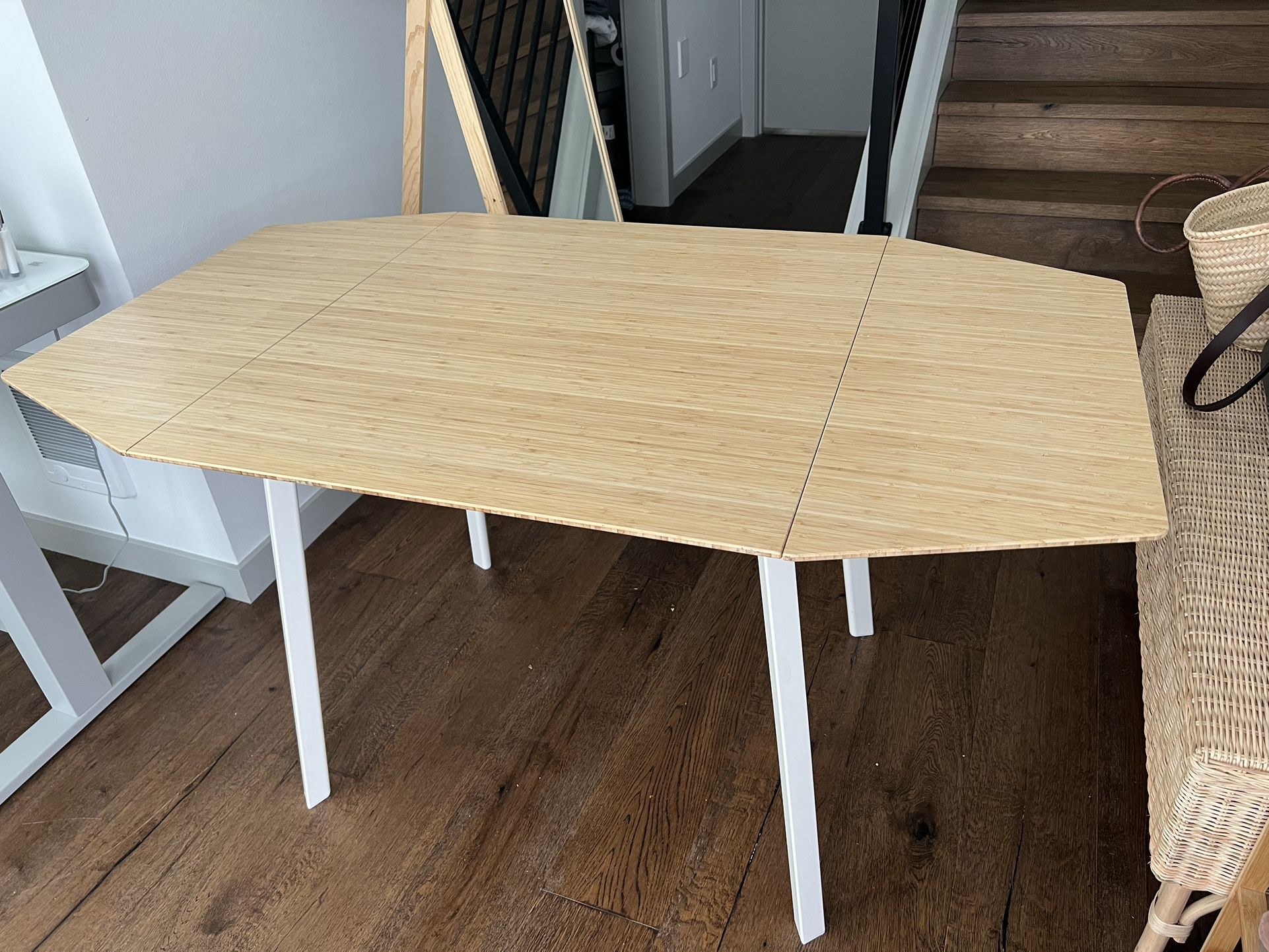 IKEA Bamboo Drop Leaf Table 