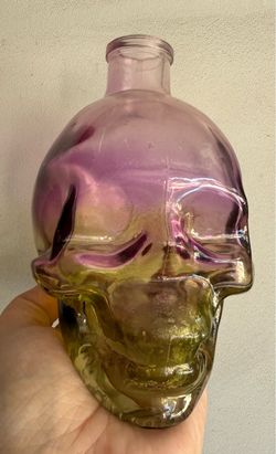 Glass Skull Bottle Decanter