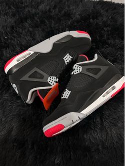 Jordan 4 Bred Men’s Size: 7.5, 8, 8.5, 9.5, 10, 10.5,